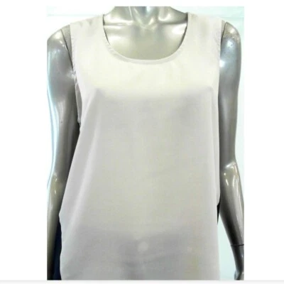 Blusa Camisa Top August Seda Mujer M Negra Tostada Gasa Dos Tonos Foto 1 de 3