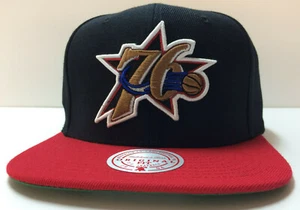 Philadelphia 76ers Mitchell & Ness NBA Snapback Hat 2Tone Hardwood Cap Sixers - Picture 1 of 6