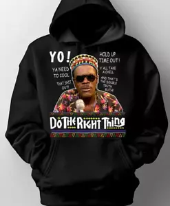 Sudadera DO THE RIGHT THING, sudadera con capucha negra, sudadera con capucha SENOR LOVE - Imagen 1 de 3