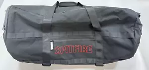 Spitfire Tote Bag Skateboard Holding Strap Zip Top Black live to burn NEW - Picture 1 of 5