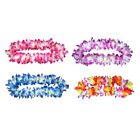 4 Pcs Artificial Flowers Luau Garland Hawaii Garland Artificial Wreath