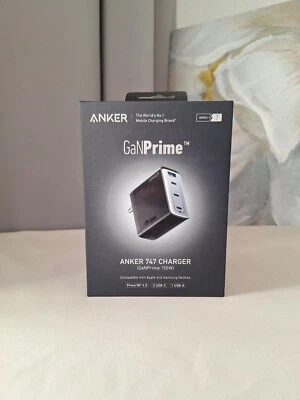 New Anker GaNPrime 150W 747 Charger PPS 4-Port Adapter (1 USB-A/3 USB-C) NIB - Image 1 of 4
