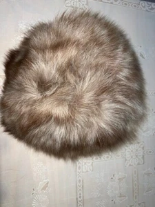 Pelzmütze Kappe Hut echt hell geflammt IDM 54cm DDR Party Winter - Bild 1 von 6