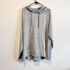 Ascend Men's Hoodie Heather Gray Long Sleeve Lightweight Pullover Large EUC