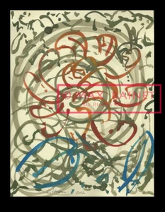 Killer Winds C PETERSON * Original Aquarell GEMÄLDE * Abstrakter Impressionist - Bild 1 von 9