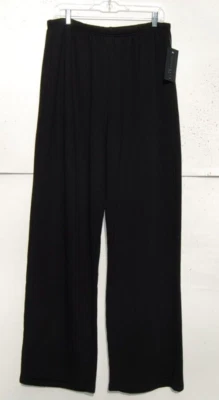 NUEVO CON ETIQUETAS Bryn Walker NEGRO Algodón Orgánico/Bambú Vellón OTIS PANTALÓN 1X Foto 1 de 2