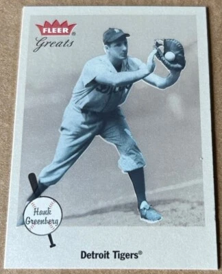 HANK GREENBERG 2002 FLEER GREATS Card #100 NM-MT Condition - Image 1 of 2