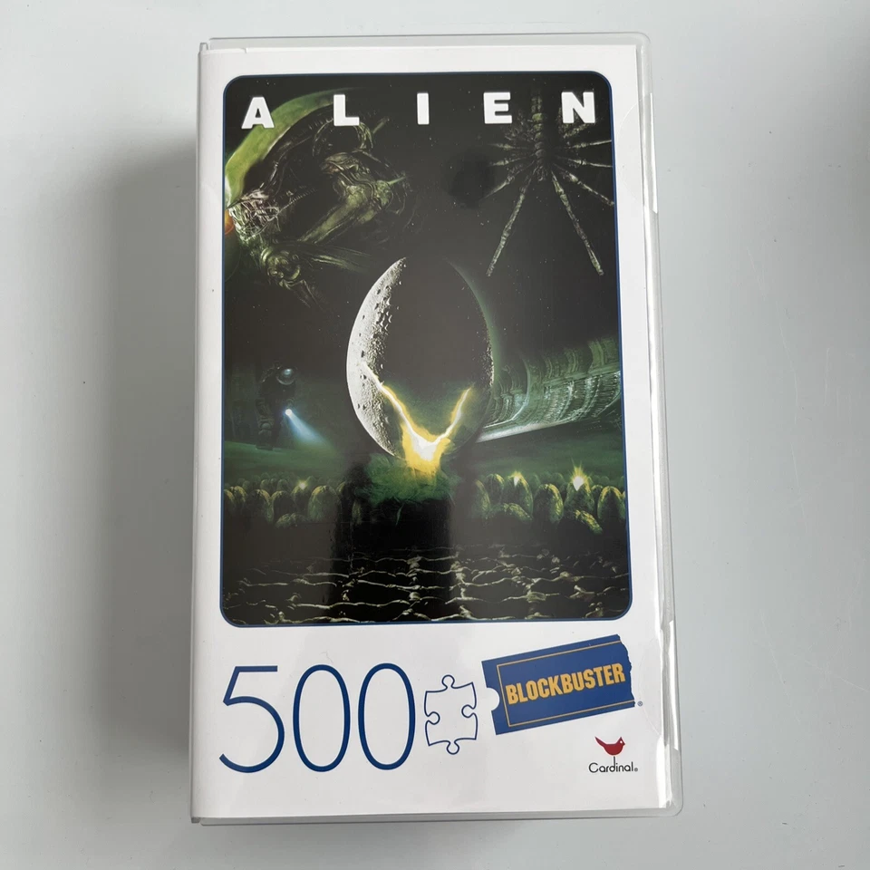 Póster de película Alien Blockbuster video 500 piezas rompecabezas Cardinal 2020 Foto 1 de 3