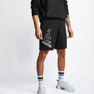BNWT TN BLACK PUMA FLEECE M TATTOO BR SHORTS MEN - Picture 1 of 11