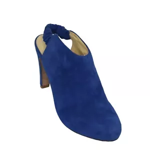 Zuecos botín See by Chloe para mujer 9 azul gamuza sabot con cordones - Imagen 1 de 9