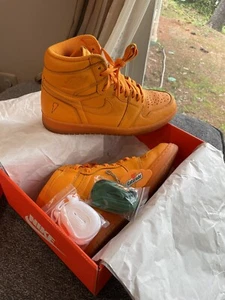 Größe 8,5 - Air Jordan 1 Retro OG G8RD hohe Orangenschale - Bild 1 von 12