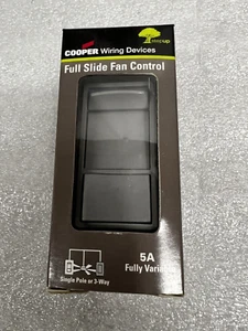 Cooper SFS5P-GY Full Slide Fan Control with Preset Gray - Picture 1 of 8
