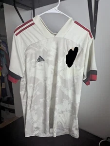 2020 Belgium Away Soccer Jersey Men L Adidas Kit White - Picture 1 of 3