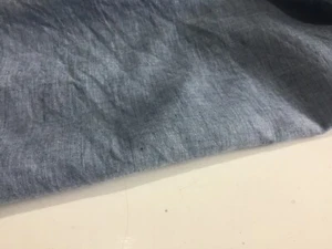 NUEVO azul algodón denim color ligero Chambray tela camisa - Imagen 1 de 7