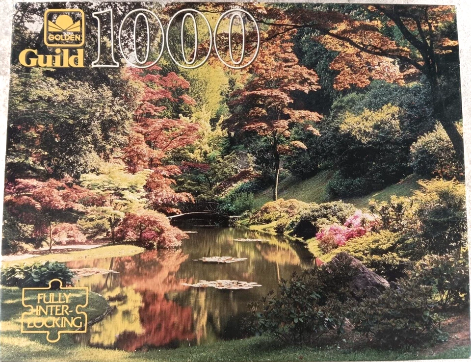 Rompecabezas de 1000 piezas de jardín floral leñoso gremio vintage Foto 1 de 3