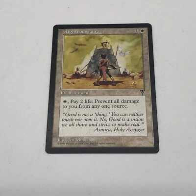 Magic The Gathering Righteous Aura Visions Common Enchantment Vintage - Image 1 of 4