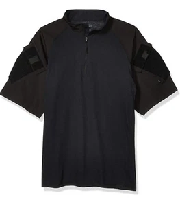 Tru Spec Men’s - 1/4 Zip Tactical Response Short Sleeve Combat Shirt Black 2XL - Picture 1 of 3