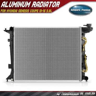 Primary Radiator w/ Trans Oil Cooler for Hyundai Genesis Coupe 13-16 3.8L Coupe - Image 1 of 4