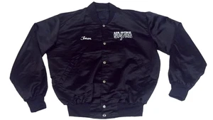 San Antonio Spurs Vintage Black Satin Jacket Size Large - Bild 1 von 4