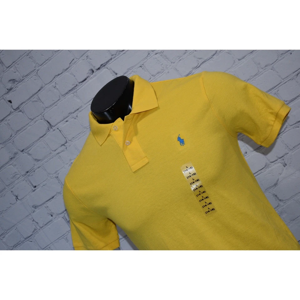 Polo Ralph Lauren Golf Polo Niños Talla Grande 14-16 Amarillo Nuevo Sin Etiquetas Foto 1 de 4