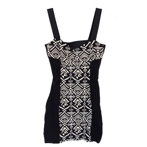 30 Rock TV Show Kleiderschrank Kostüm Tina Fey Liz zitrone schwarz Minikleid - Bild 1 von 7