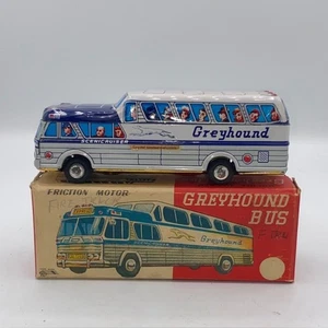 Greyhound Express Bus • Tin Friction Toy • Japan - Picture 1 of 10