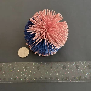 Vintage 90's KOOSH Ball Original Pink And Blue Rubber Fidget Stress Toy - Picture 1 of 2