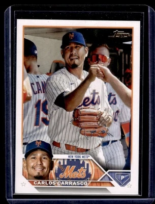 2023 2023 Topps Golden Mirror SSP Carlos Carrasco New York Mets #161 Foto 1 de 2