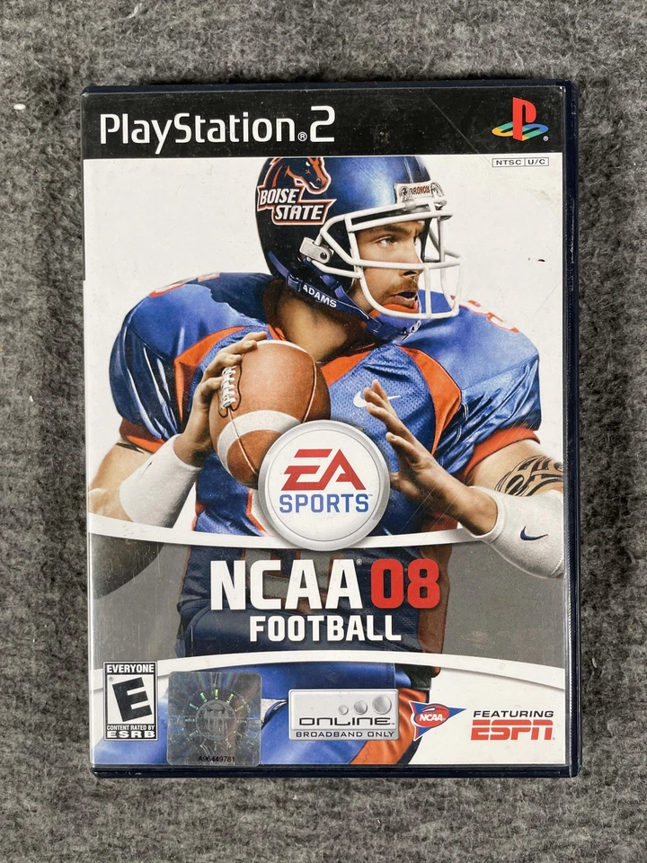NCAA Football 08 PlayStation 2 PS2 Game Disc & Case EA Sports ESPN SLUS 21620 - Image 1 of 4
