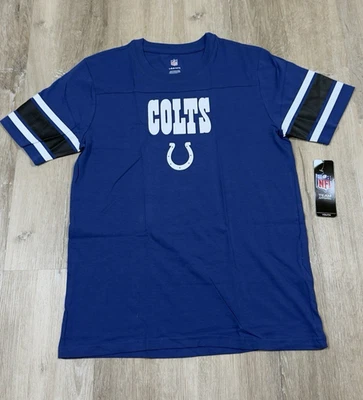 Camiseta Indianapolis Colts Youth Loyal Fan Gear - Azul Royal - Tamanho L 14/16 - Nova com etiquetas - Imagem 1 de 4