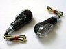 Weisse LED Mini Blinker Miniblinker Cat-Eye carbon 20mm clear LED signals