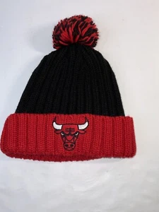 Vintage Chicago Bulls Adidas Pom Knit Beanie 04/14 - Picture 1 of 6