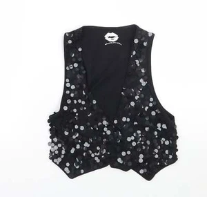 Evie Womens Black Cotton Blend Tank Size 8 - Picture 1 of 12