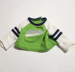 AMERICAN GIRL DOLL CLOTHES BITTY BABY ATHLETIC SPELL OUT TOP TEE ONLY - Picture 1 of 4