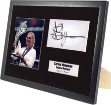 Sarina Wiegman Lionesses Hand Signed Autograph Mounted & Framed A4 Tribute COA