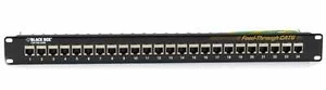 24 Port Black Box Cat6 Shielded Patch Panel - Picture 1 of 2