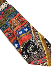 Vintage Santostefano Men's Silk Necktie Italy Luxury - Picture 1 of 4