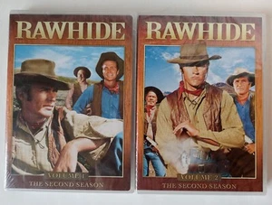 Rawhide Season 2 - Volume 1 & 2 (DVD, 2007) Complete Second Season Lot *READ* - Picture 1 of 4
