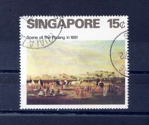 SINGAPORE 1971 19thcc Views of Singapore The Padang Scott 145 SG 166 Fine Used - Picture 1 of 1