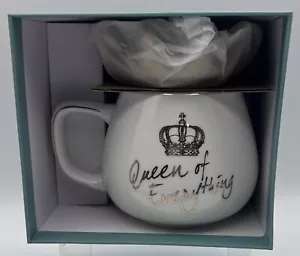 Luxe England 'Queen of Everything' Crown Mug 12oz - Picture 1 of 8