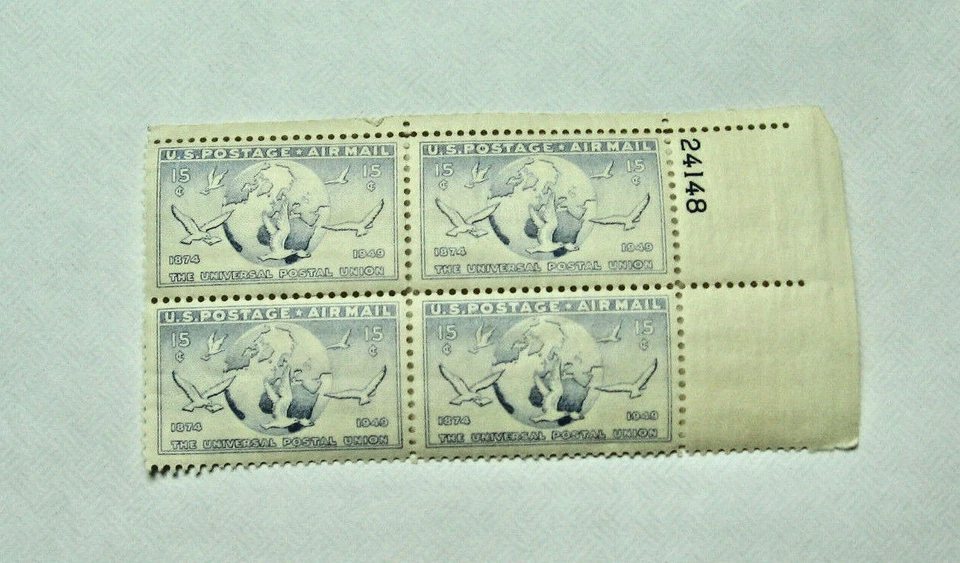 1949 Airmail 15 Cent U.S.Block of 4 Stamps  - Image 1 of 1