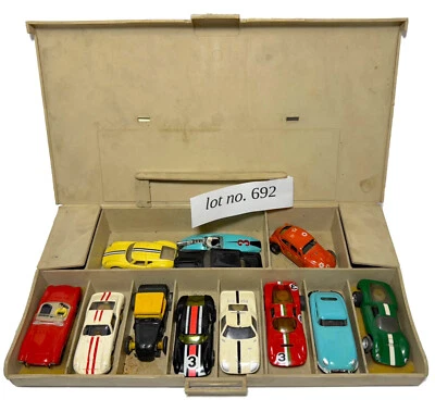 10pc+ Runner 1960s Vintage Aurora T-Jet Thunderjet 500 HO Slot Car Lot692 - Image 1 of 4