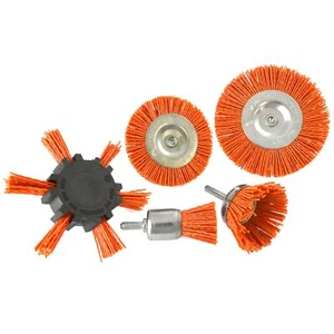 5 Stck. Nylon Schleiffilament Bürste Bohrer Spindel 6 mm Schaft Grat Rost TE876 - Bild 1 von 1