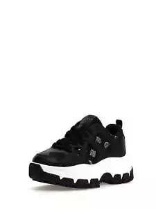 GUESS FL5BRJSMT12 sneakers nero pelle scarpe donna - Imagen 1 de 3