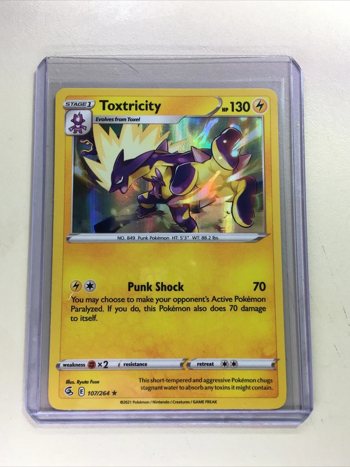Toxtricity 107/264 Holo NM Sword & Shield (Fusion Strike) Pokemon Card - Image 1 of 1