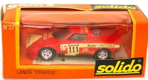 SOLIDO VINTAGE NO. 27 1/43 LANCIA STRATOS - RED - MINT BOXED - Picture 1 of 4