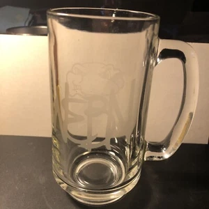 WEBN Glass Mug Frog Logo - Picture 1 of 6