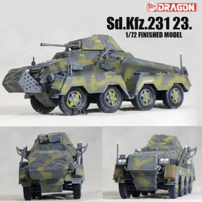 DRAGON WWII GERMAN Sd.Kfz.231 23. 1/72 tank model finished non diecast - Image 1 of 4