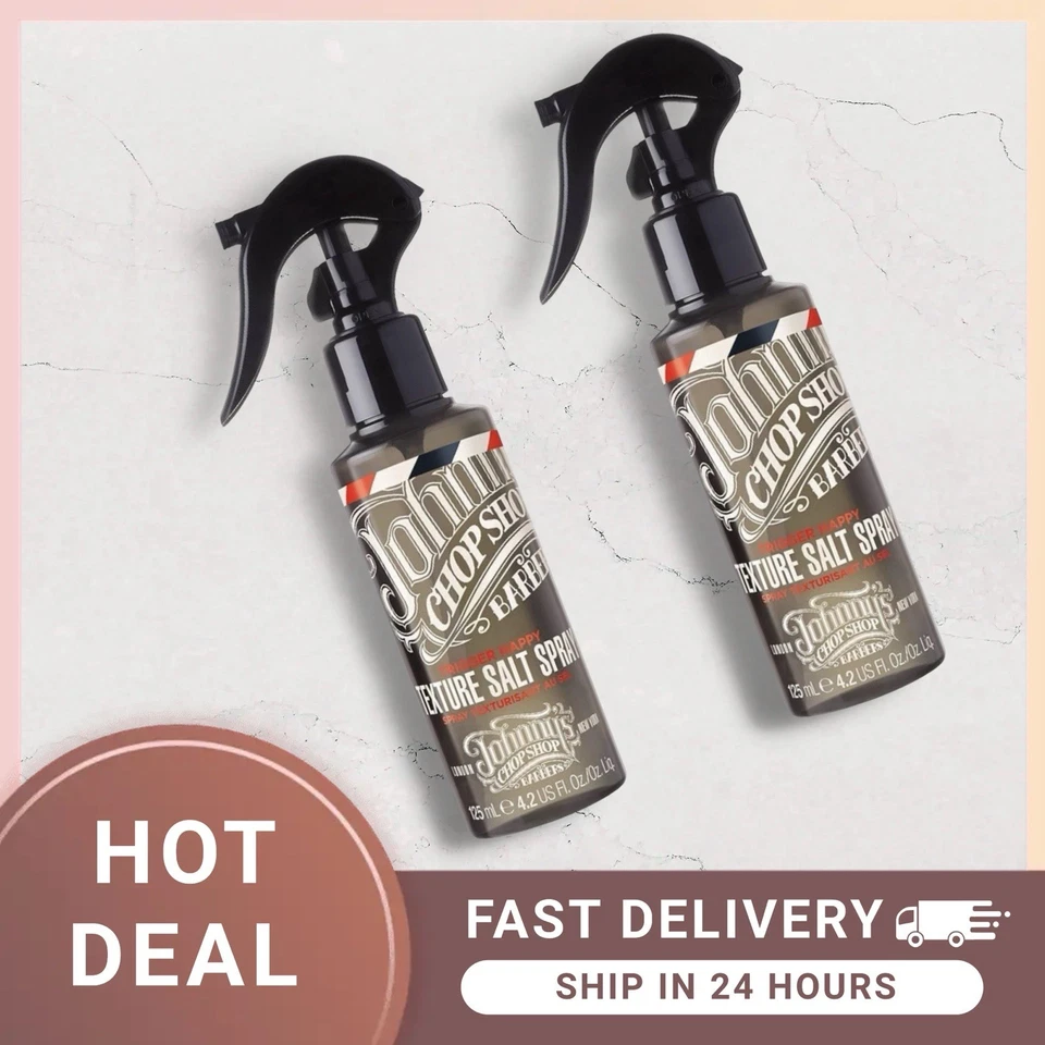 Johnny's Chop Shop Trigger Happy Texturising Salt Spray 125ml -2 Pack
