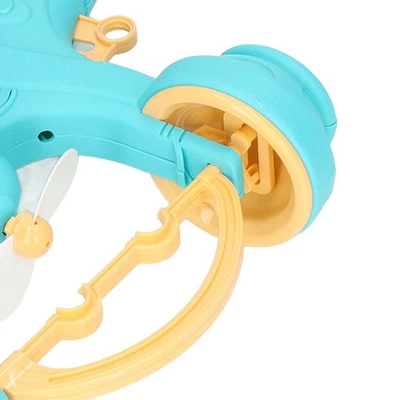 Blue Bubble Gun Automatic Convenient Handle Battery Powered Interesting Fan HOT - Bild 1 von 4